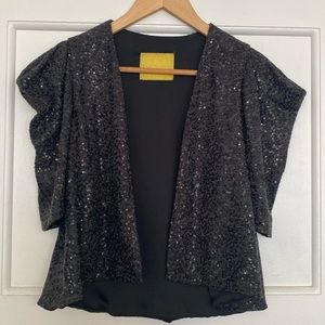 Aaron Ashe sequin cropped jacket